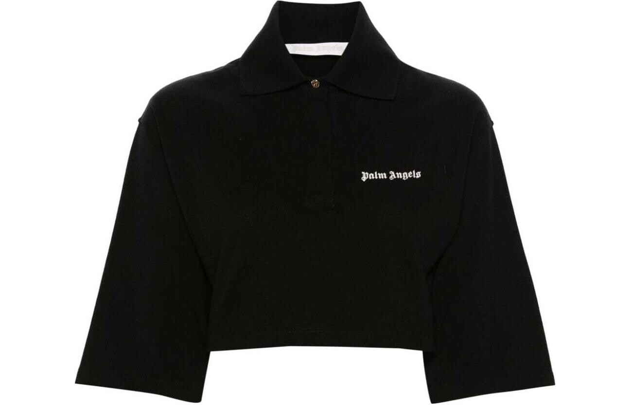 

Укороченный топ-поло с логотипом Palm Angels