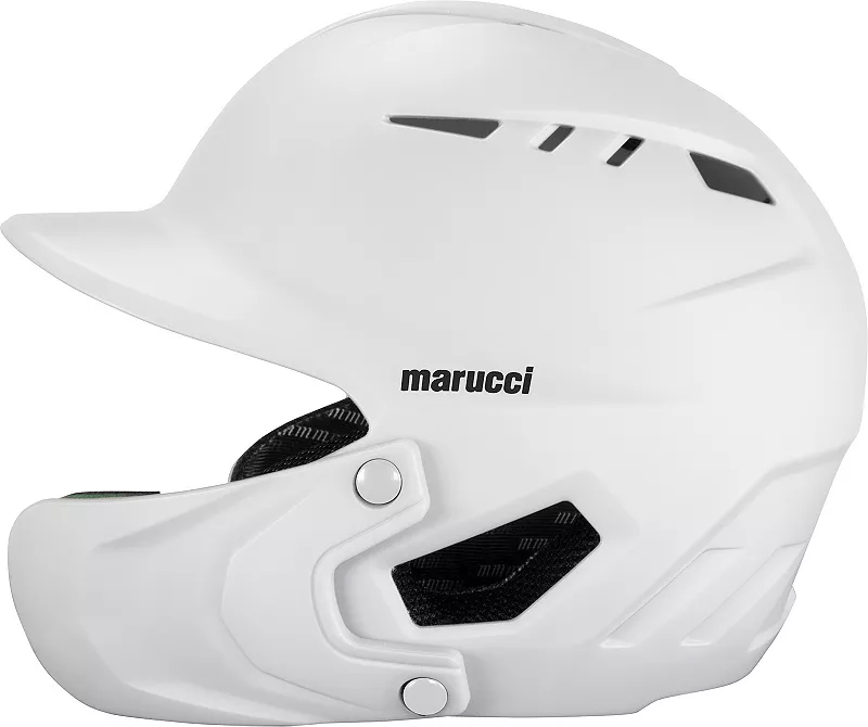 

Бейсбольный шлем Marucci Junior Duravent с защитой челюсти, белый
