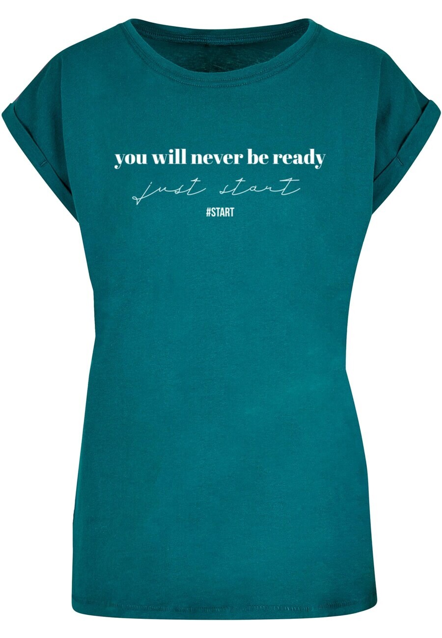 

Футболка Merchcode Shirt Just Start, цвет petrol