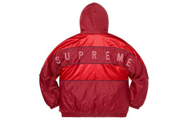 Куртка sports piping puffy jacket 'red' Supreme, красный — фото 2