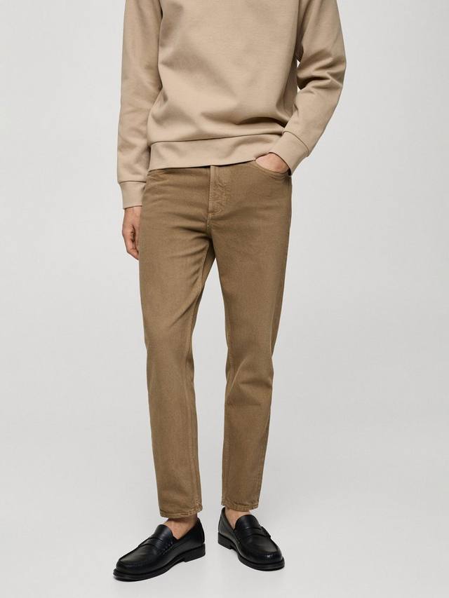 

Брюки Benc Tapered Fit Mango, Brown