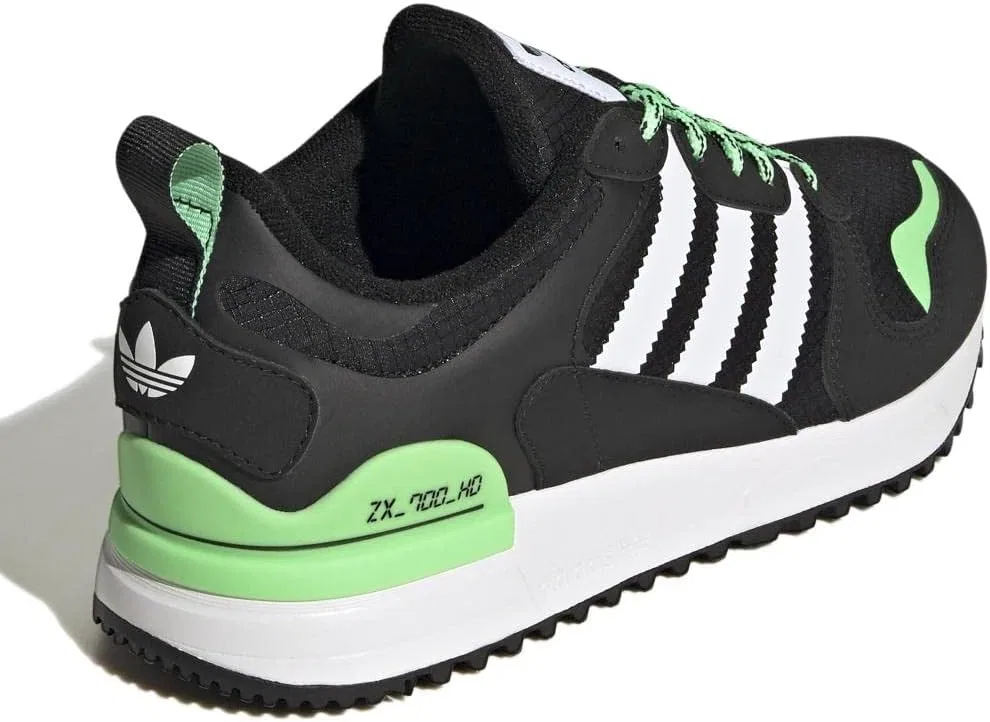Детские кроссовки Adidas ZX 700 HD j, черные, зеленые — фото 4
