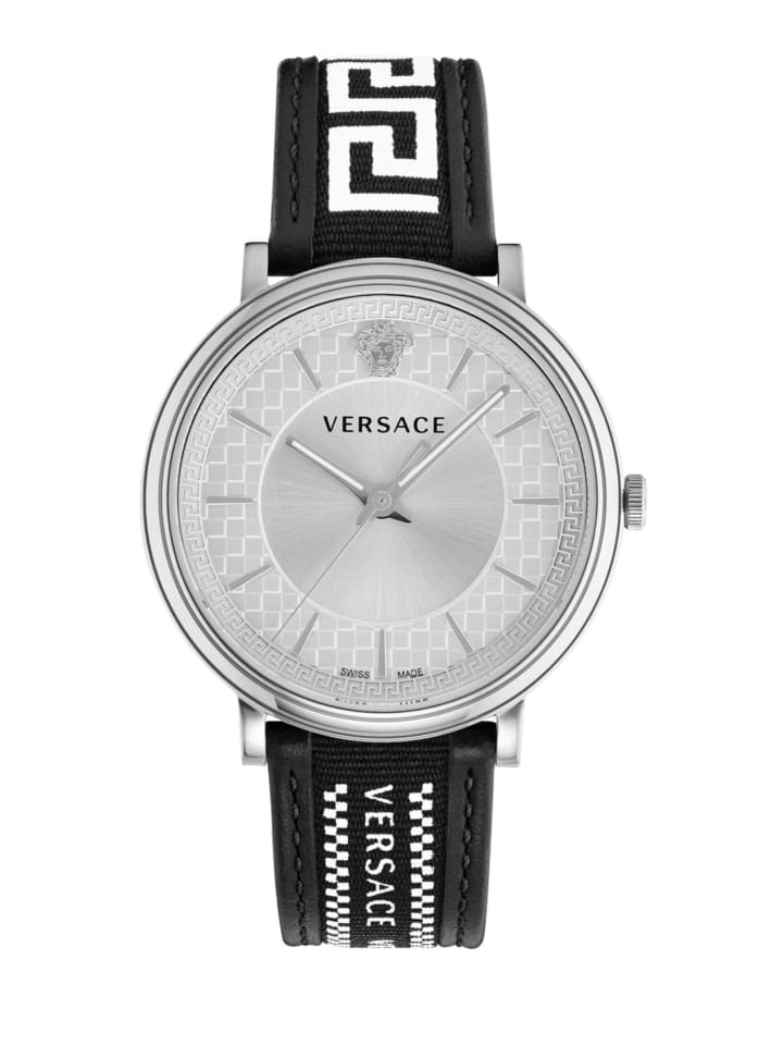 

Versace Мужские аналоговые часы серебристого цвета