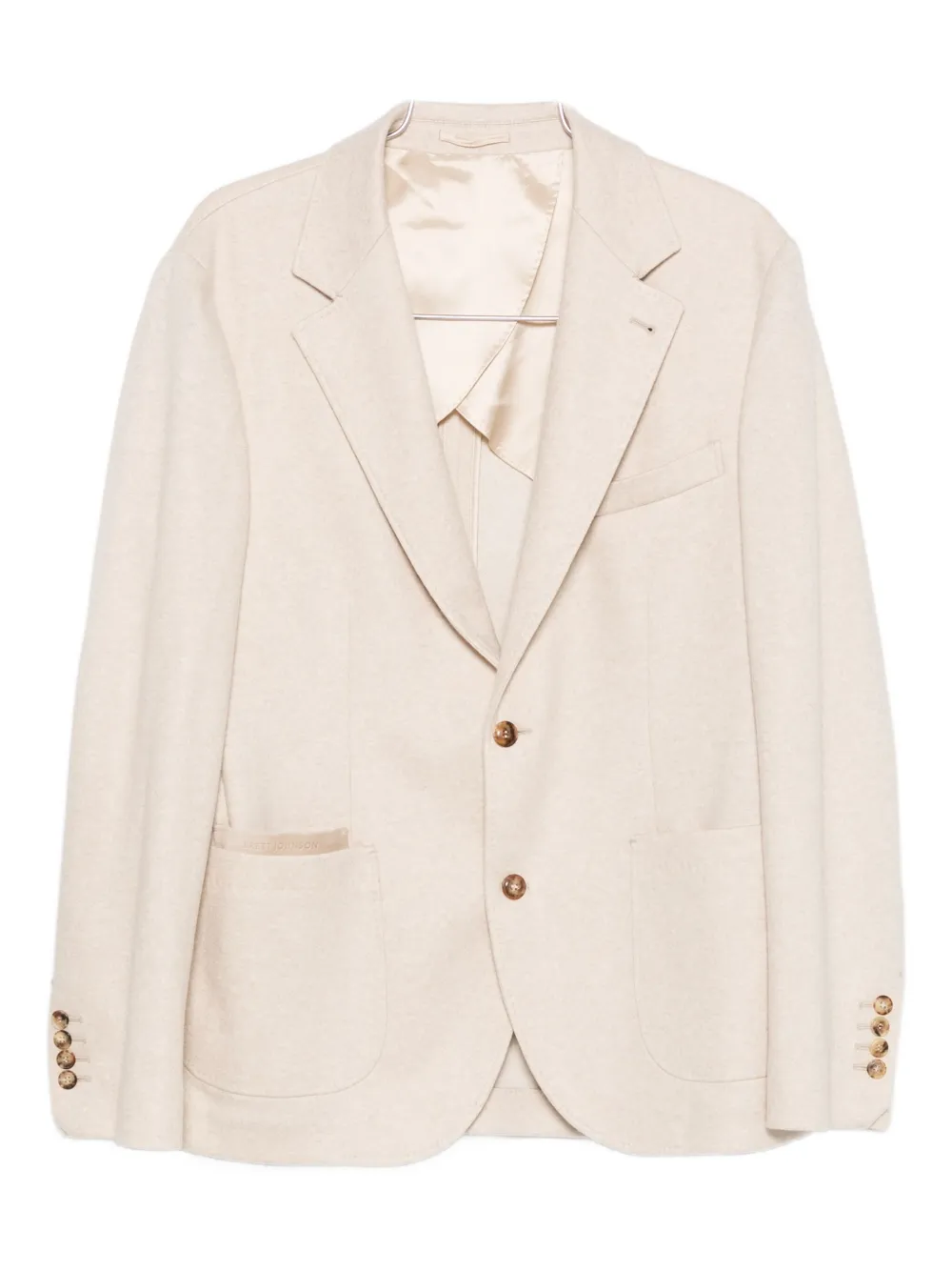 

Однобортный пиджак с лацканами Brett Johnson, нейтральный