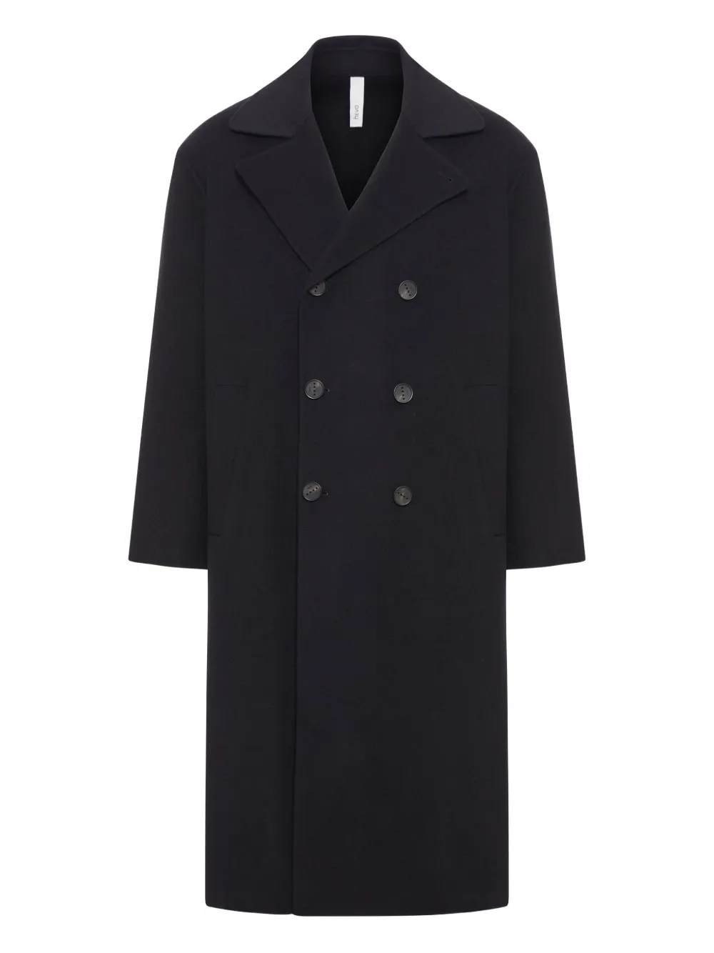 

Двубортное шерстяное пальто Hevo, черный