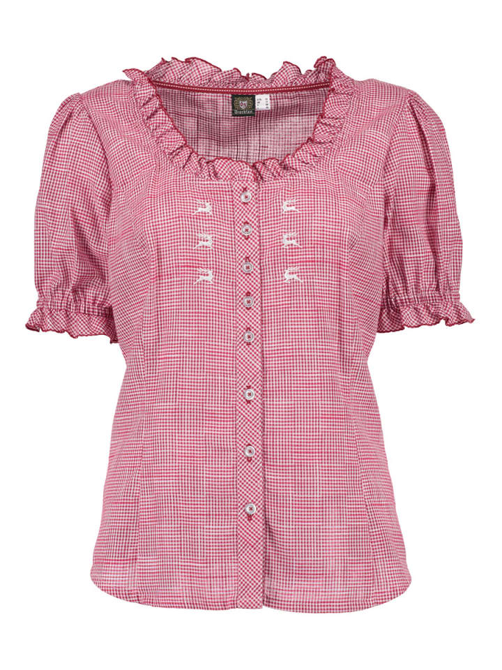 

Традиционная блузка Zerado средне-красного цвета OS-Trachten