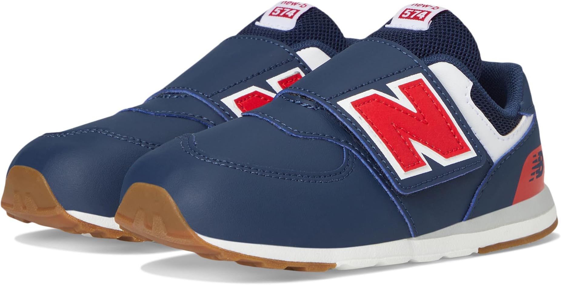 

Кроссовки New Balance Kids 574 New-b Hook & Loop, цвет NB Navy/Team Red