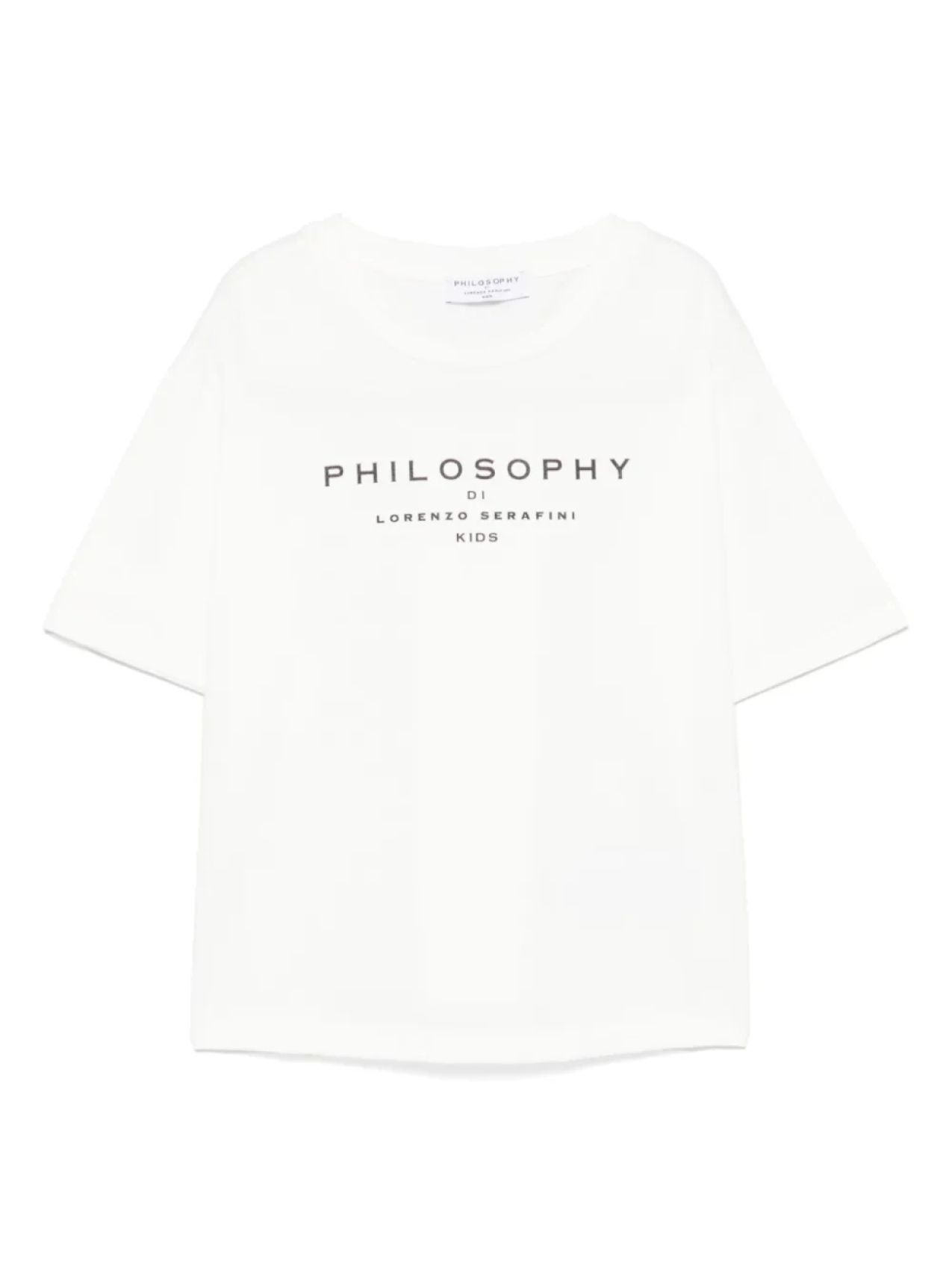 

Футболка с логотипом Philosophy Di Lorenzo Serafini Kids, белый