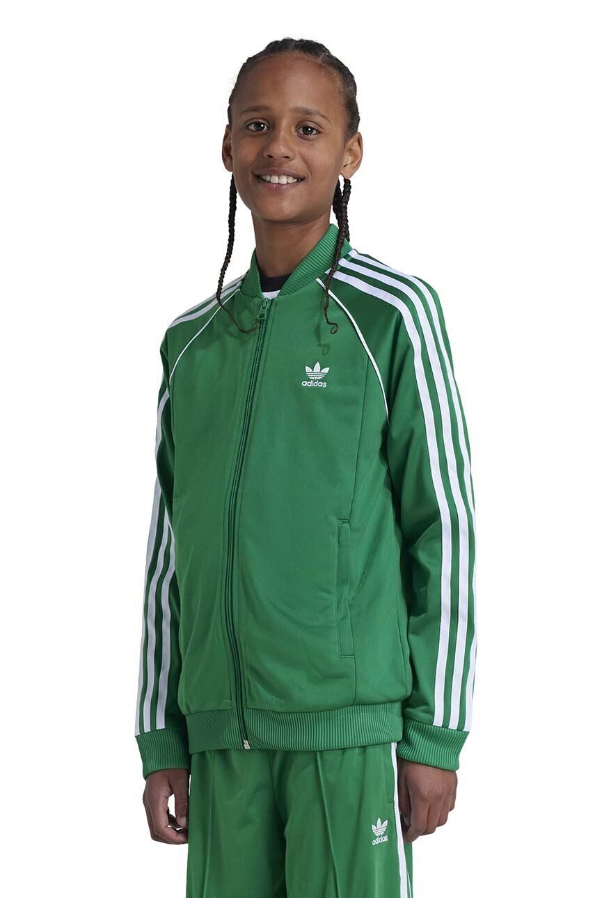 

Детская толстовка adidas Originals SST TRACK TOP, зеленый