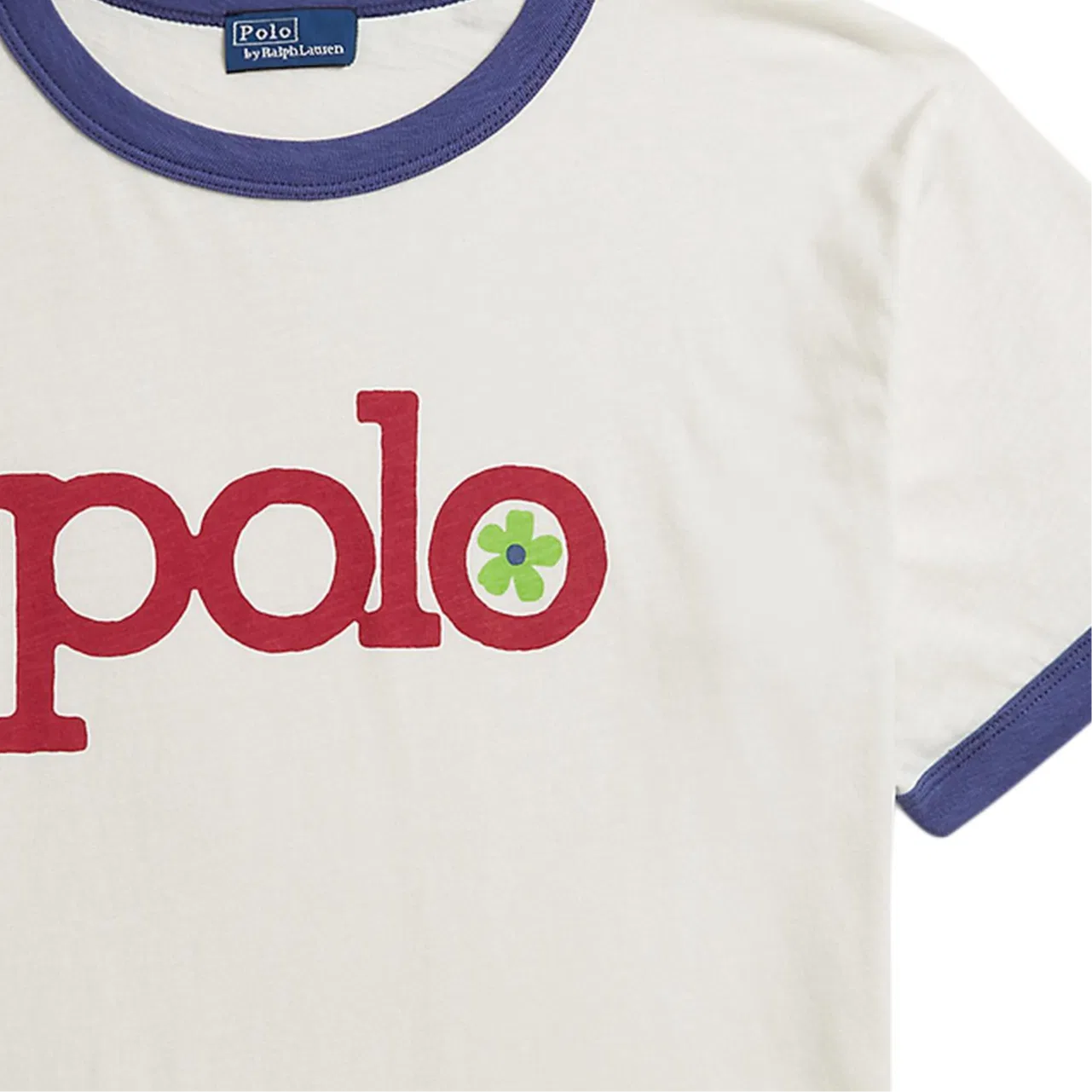 Футболка свободного кроя Polo Ralph Lauren теплый белый — фото 4