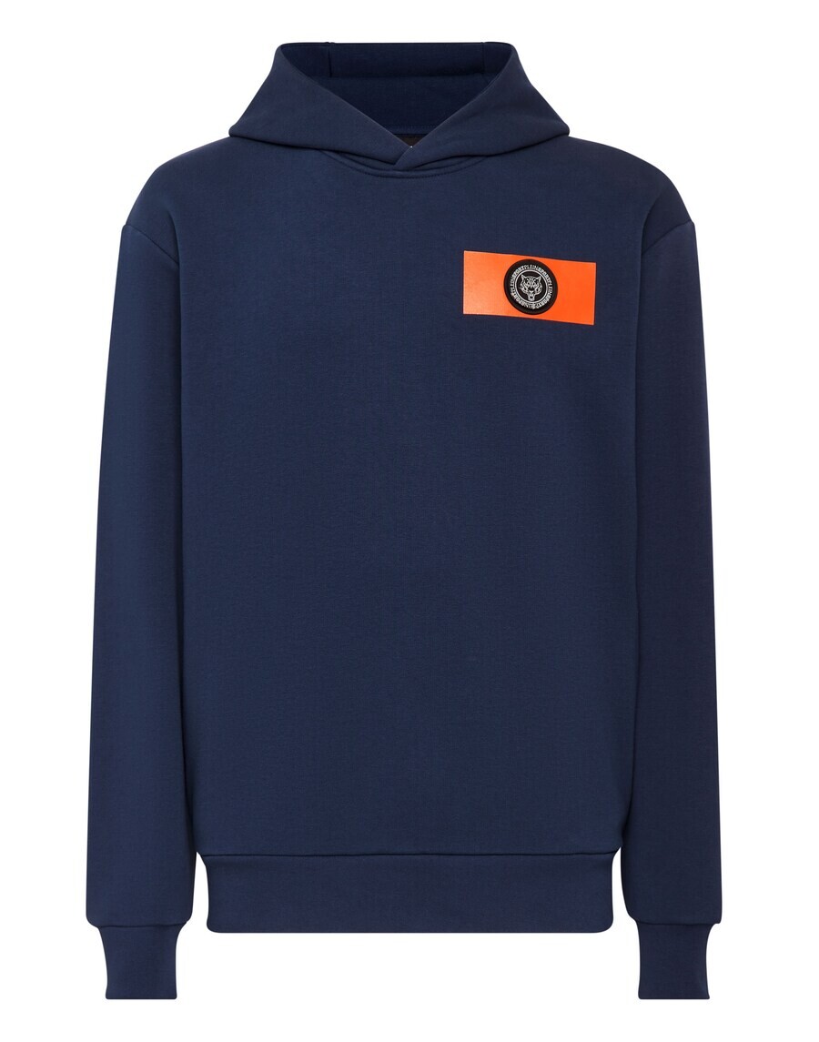 

Толстовка с капюшоном Plein Sport Sweatshirt Tiger, темно-синий