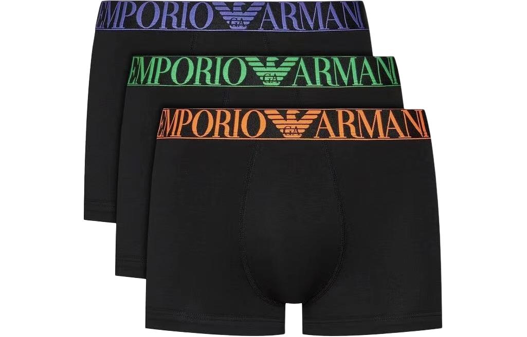 

Мужские боксеры EMPORIO ARMANI, 3 шт (фиолетовый+зеленый+оранжевый)