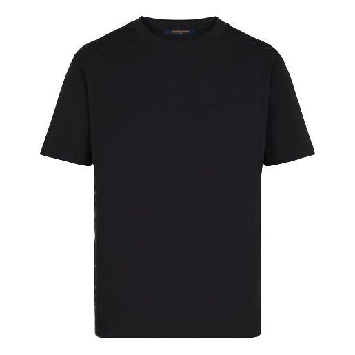 

Футболка lv half damier pocket short sleeve for men black Louis Vuitton, черный