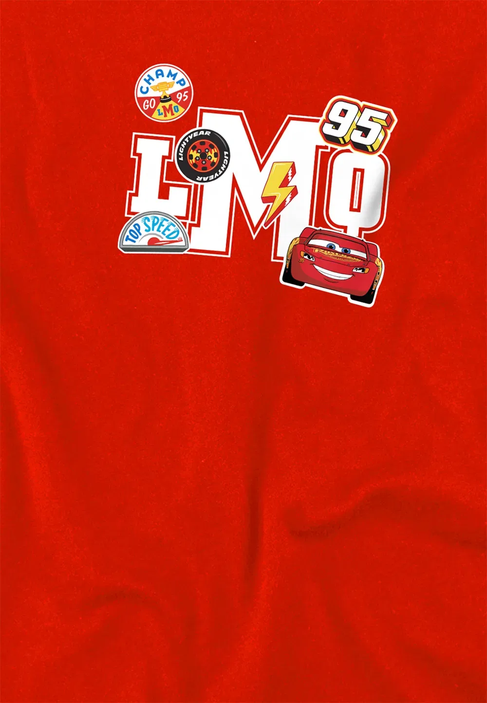 Детская худи Disney Lmq Badges, красная, красный — фото 2