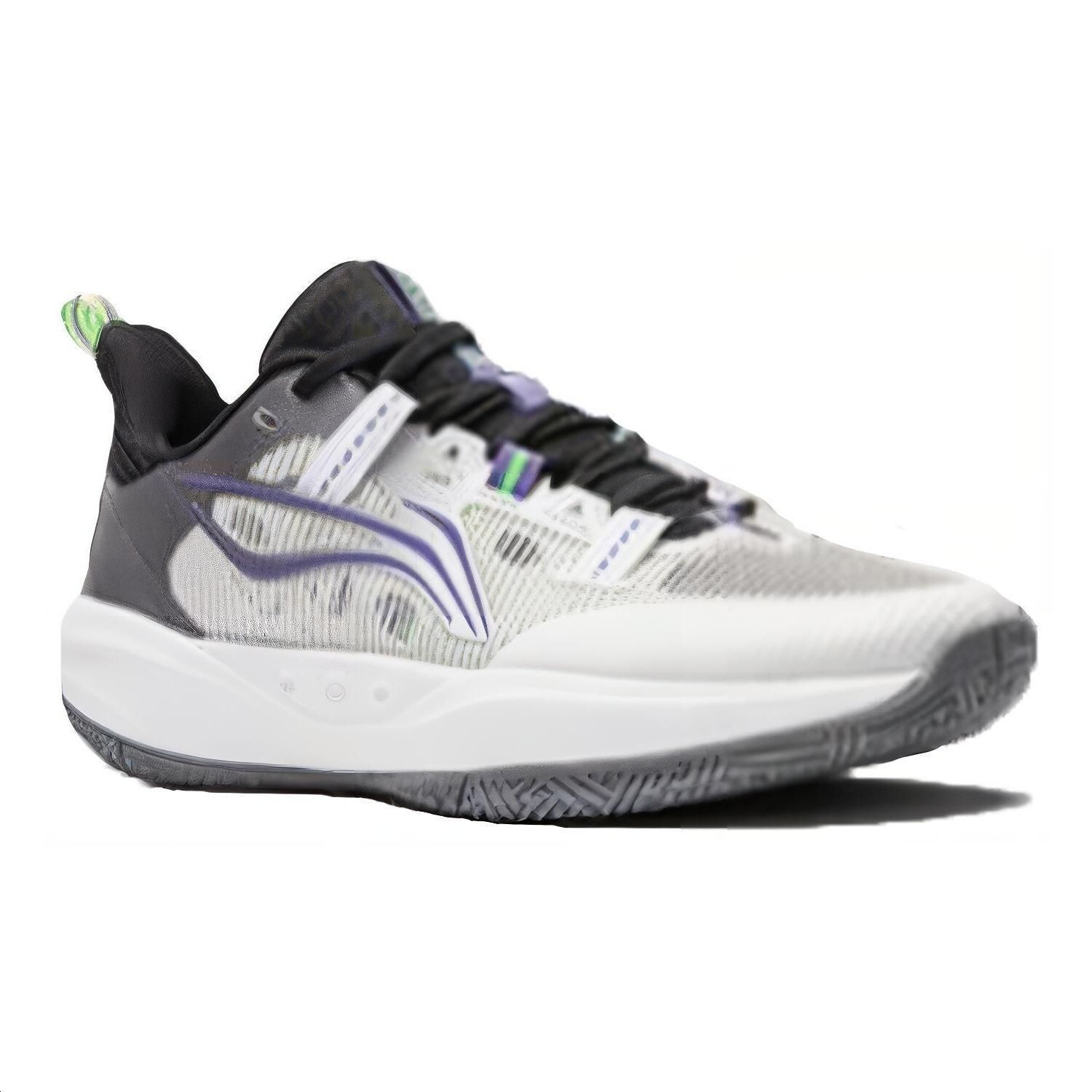 Баскетбольные кроссовки Pioneer Spirit 4 PRIMARY для детей GS Low-top белые/черные Lining Young, белый/черный — фото 2