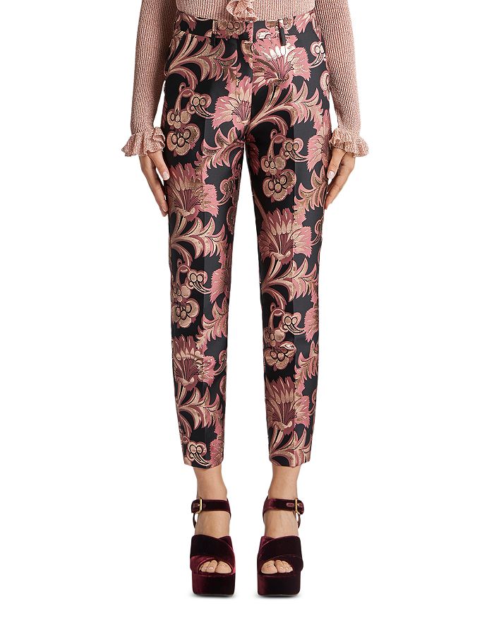 

Металлические жаккардовые брюки Etro, мультиколор