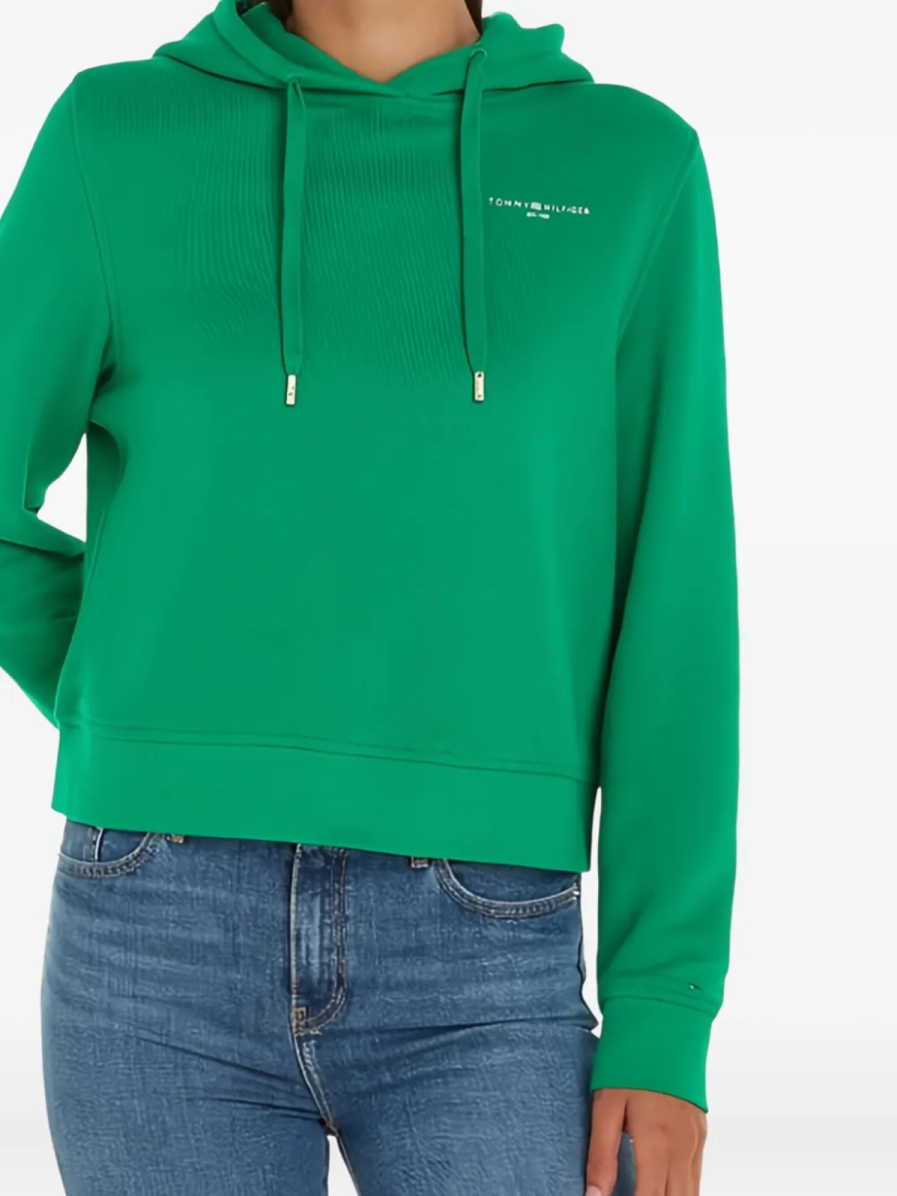 

Толстовка с капюшоном и логотипом Tommy Hilfiger, зеленый