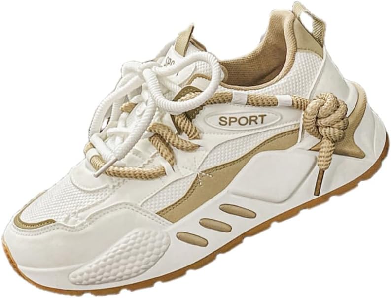 

Мужские дышащие спортивные кроссовки из сетки с амортизирующими стельками и толстой подошвой для лучшего сцепления Fmshi, хаки