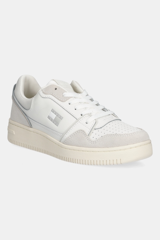 Кожаные кроссовки TJW Retro Basket Sneaker Tommy Jeans, белый