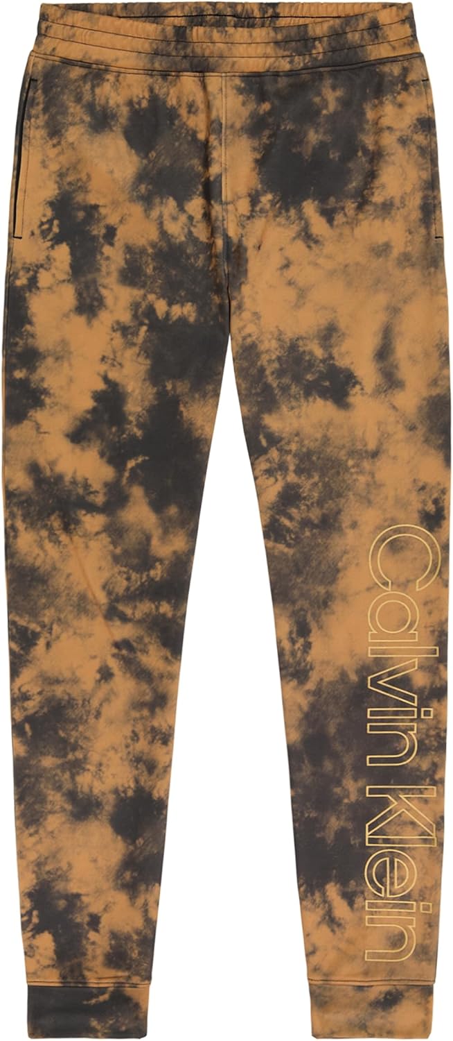 

Спортивные брюки Calvin Klein для мальчиков из флиса, застегивающиеся на шнурок, Performance Chai Acid