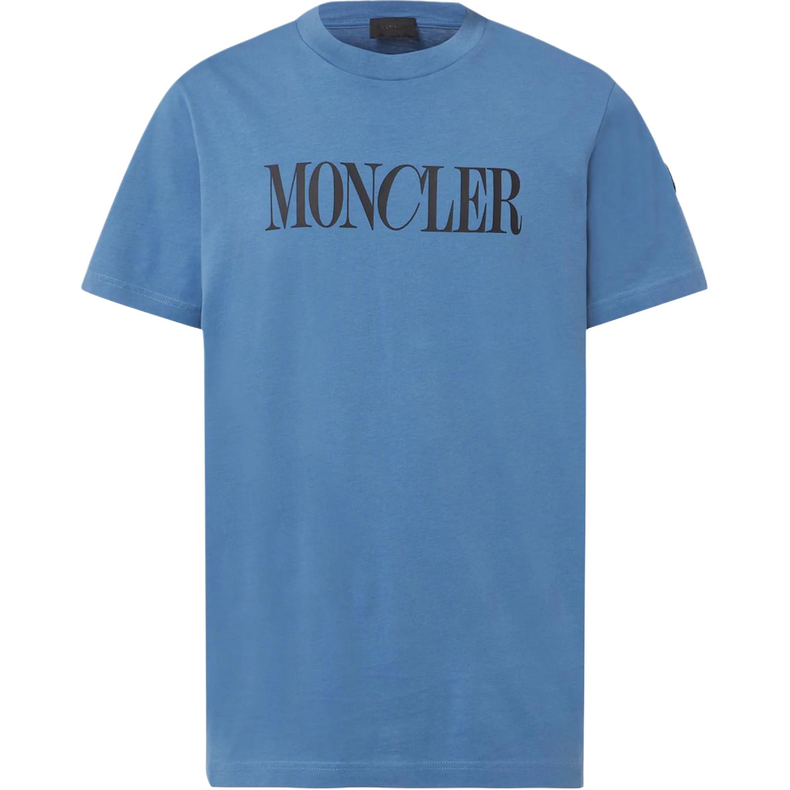 

Футболка с логотипом Moncler, синий