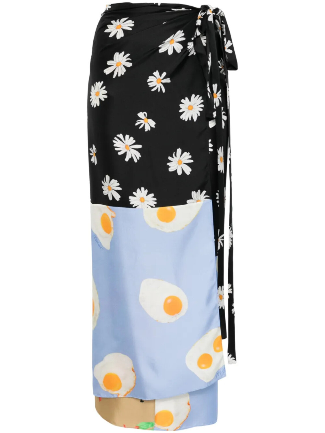 

Moschino юбка макси в стиле колор-блок, черный