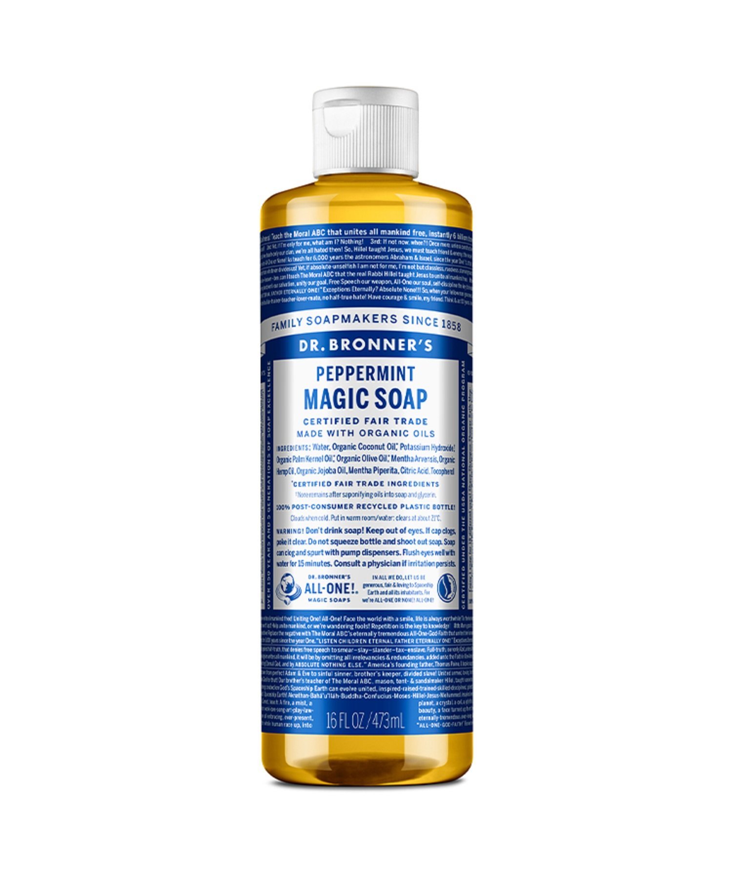 Волшебное мыло Dr. Bronner's PE с мятным вкусом, 473 мл Dr. Bronner's, others