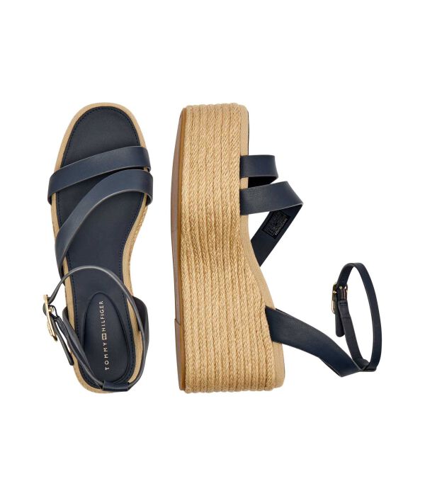 Кожаные туфли на платформе Tommy Hilfiger, синий — фото 4