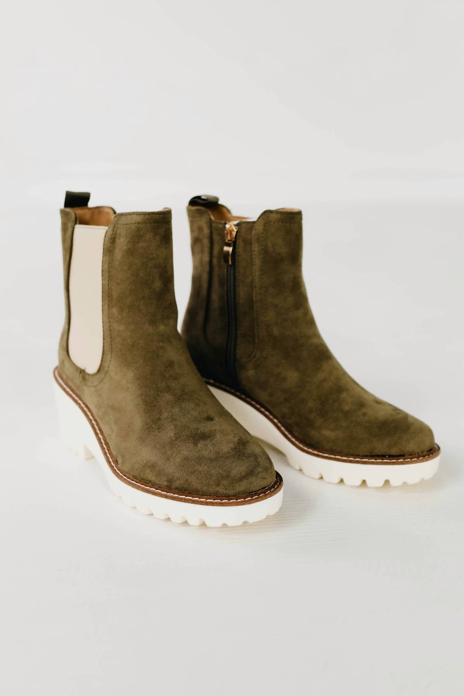 Женские ботинки Howl в цвете шалфей Let's See Style, Sage