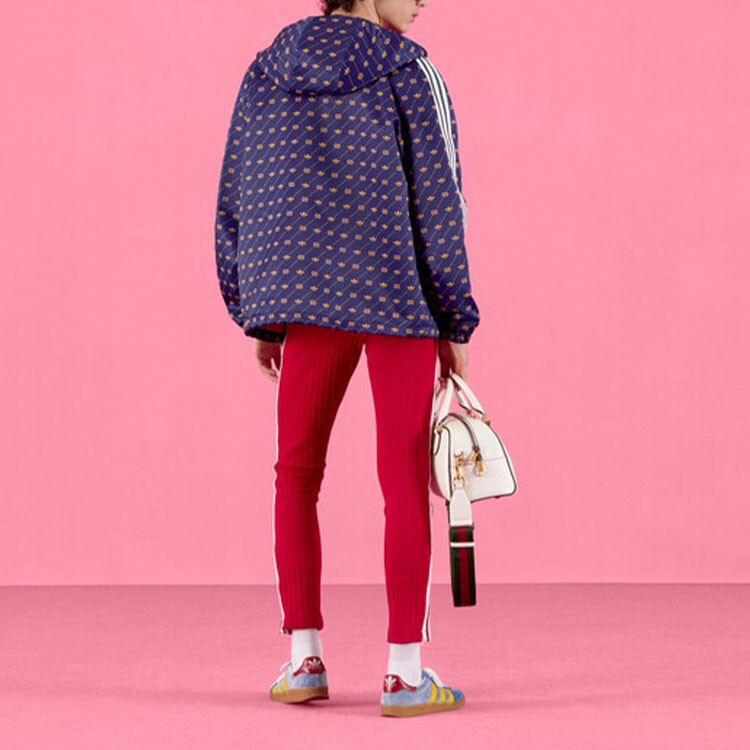 Куртка Adidas X Gucci Мужская, фиолетовая — фото 3