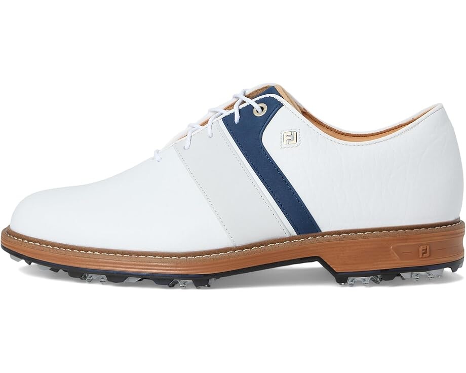 Кроссовки FootJoy Premiere Series Bison Golf Shoes, цвет White/Navy/White — фото 4