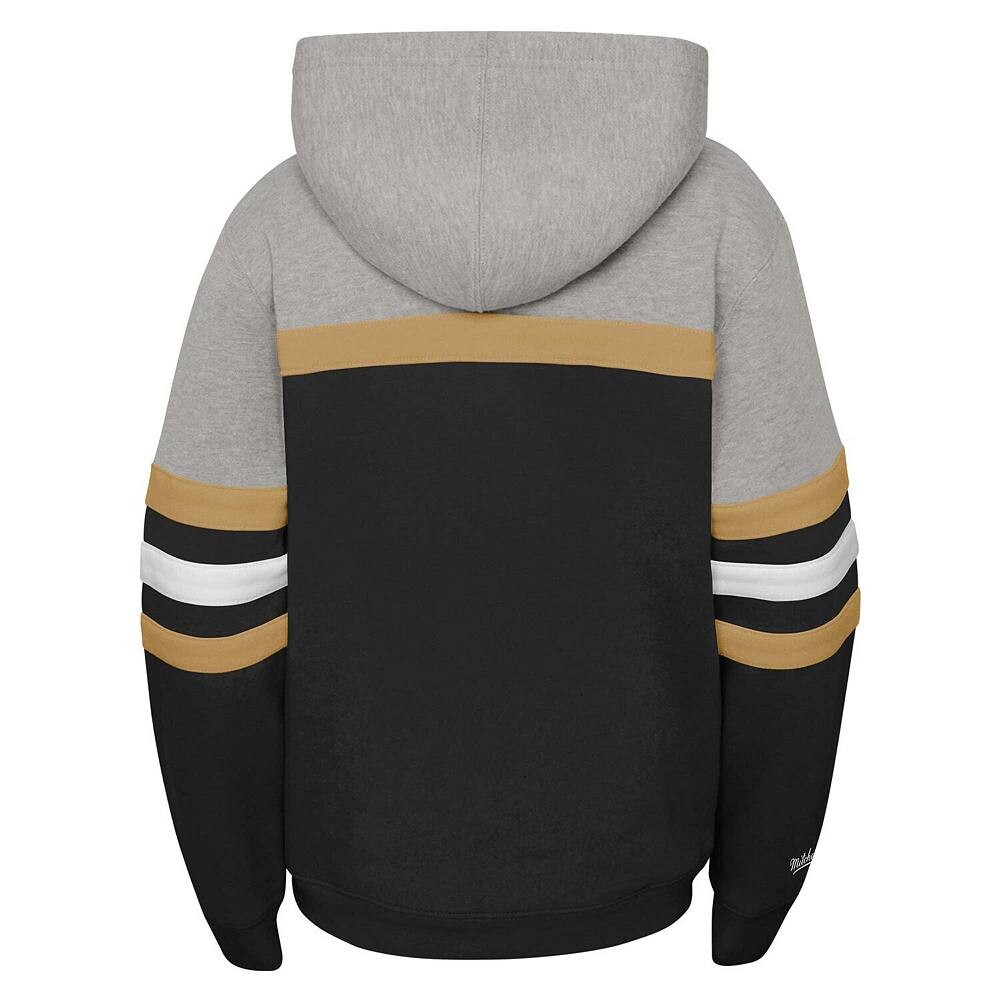 Молодежный пуловер с капюшоном для главного тренера Mitchell & Ness Black Vegas Golden Knights, цвет Lvk Black — фото 4