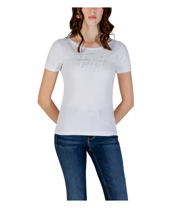 

Современная женская футболка с коротким рукавом Emporio Armani Ea7, белый