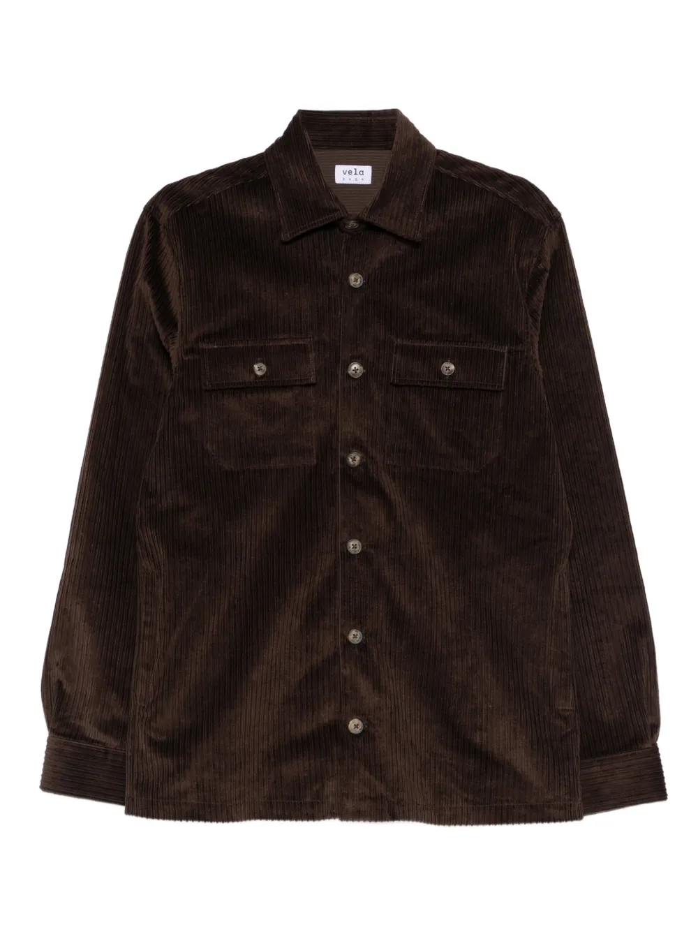 

Вельветовая рубашка-оверсайт Vela Shop, коричневый