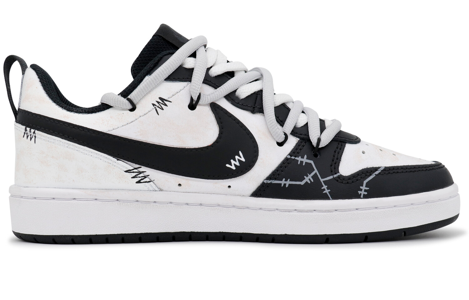 

Кроссовки Nike Court Borough Skateboarding Shoes Women's Low-top Grey/black, цвет Rover