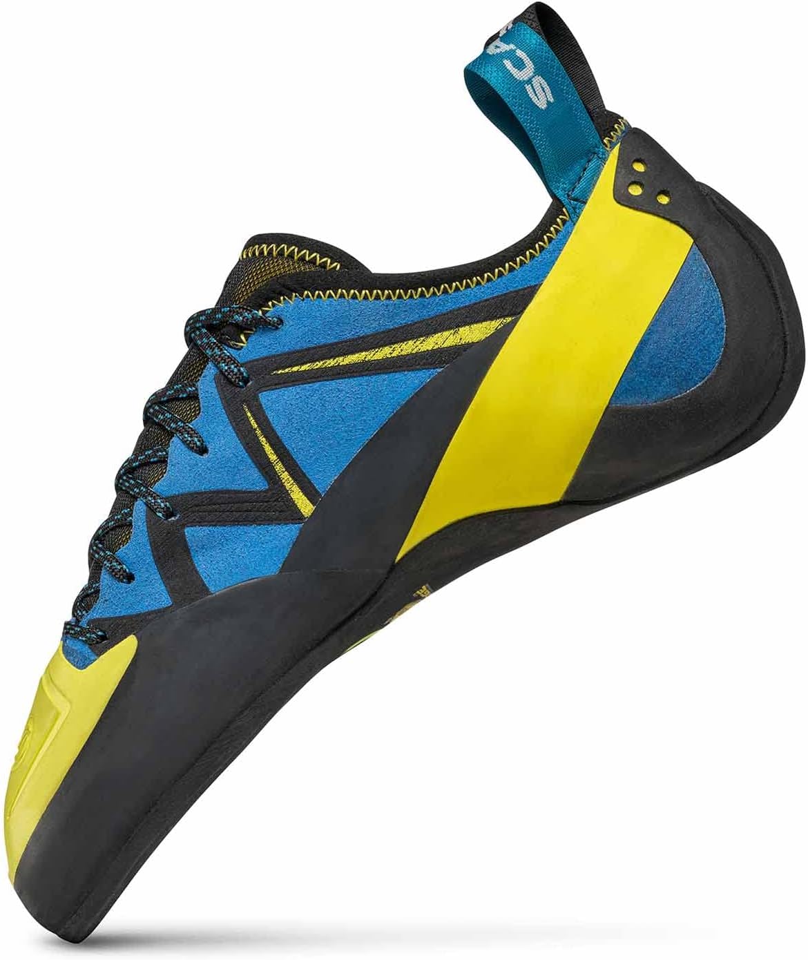 Мужские скальные туфли SCARPA Vapor Lace для спортивного скалолазания и боулдеринга, синий/желтый — фото 4