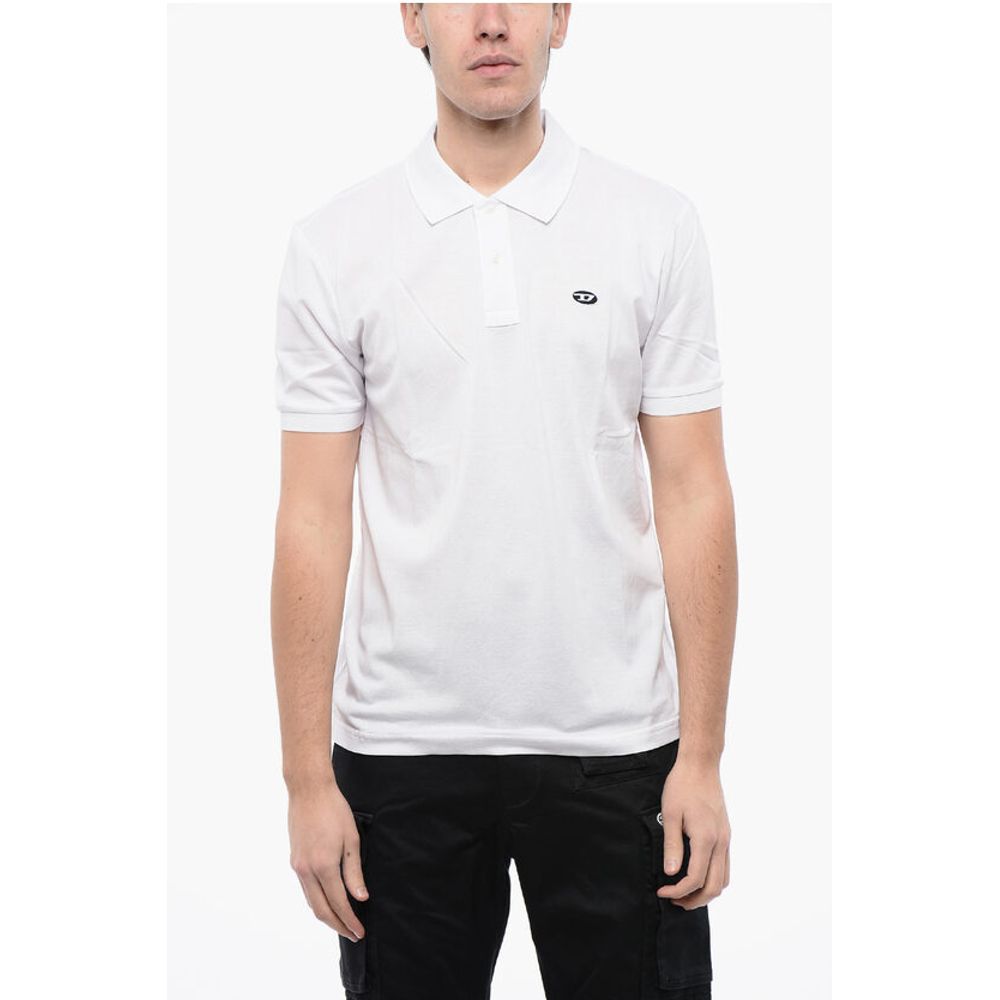 

Рубашка поло RED TAG Solid Color T-SMITH-DOVAL-PJ с овальным логотипом D Diesel, White