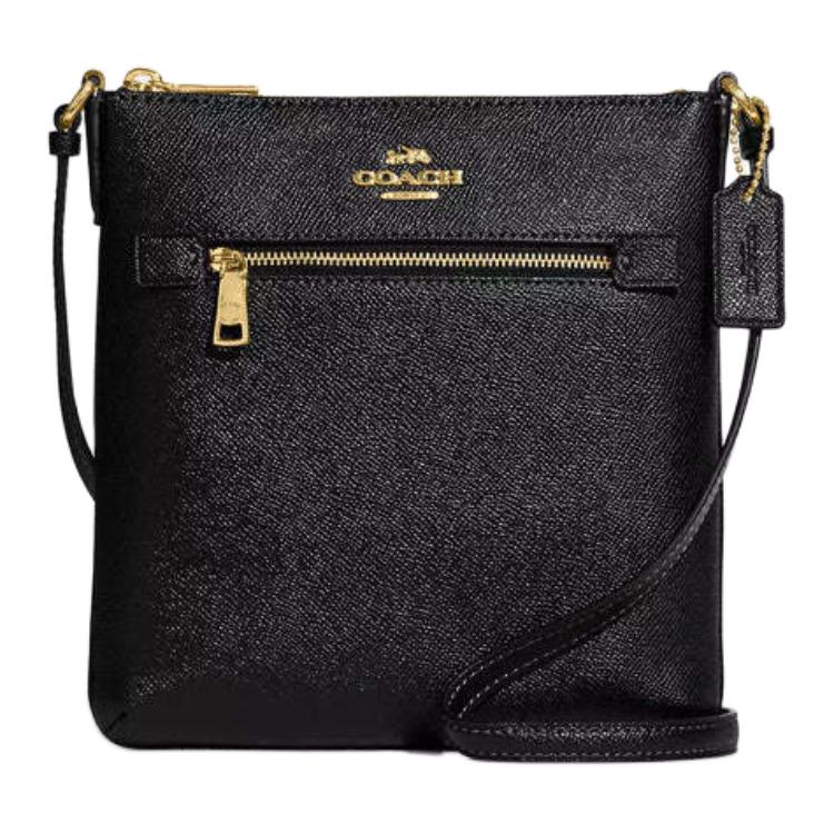 

COACH Рюкзак из переработанной кожи через плечо мини женский черный