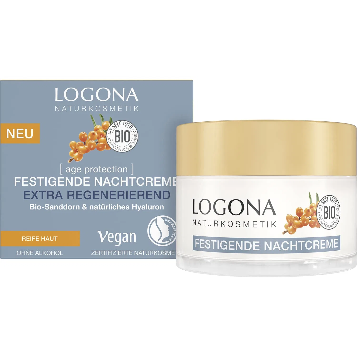 Крем для лица Logona — Антивозрастной ночной от Naturkosmetik