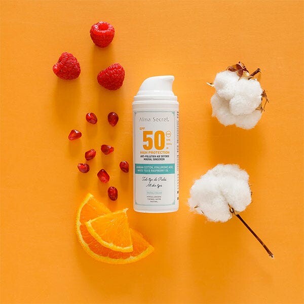 Минеральный солнцезащитный крем для лица против загрязнений Spf50 50 мл Alma Secret — фото 2