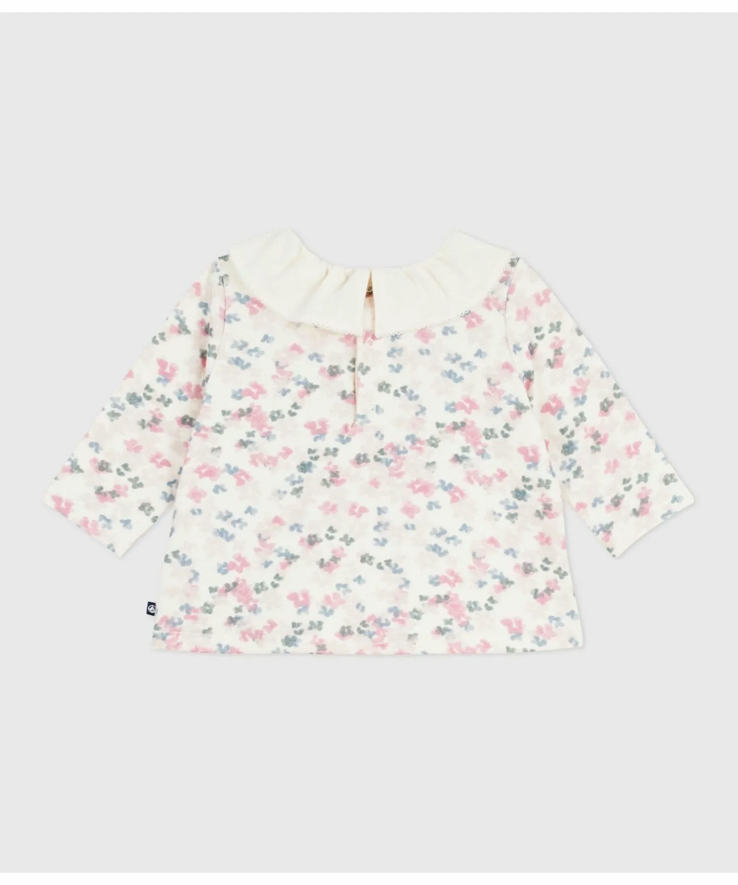 Блузка с длинными рукавами PETIT BATEAU, Off-white/multicolor — фото 2