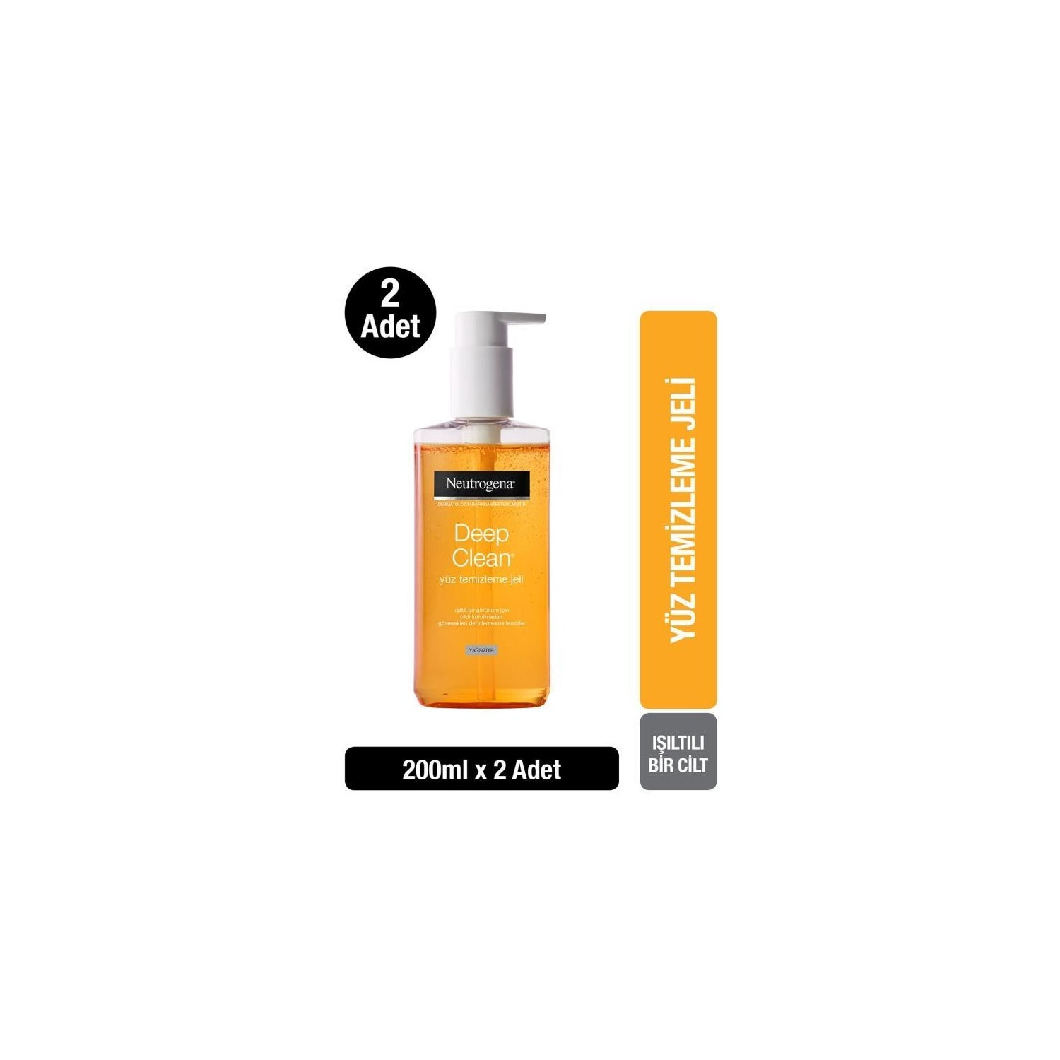 

Гель для лица Neutrogena Deep Clean очищающий, 2 упаковки по 200 мл