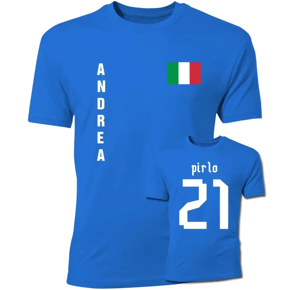 Футболка с флагом Италии Andrea Pirlo Italy, синий