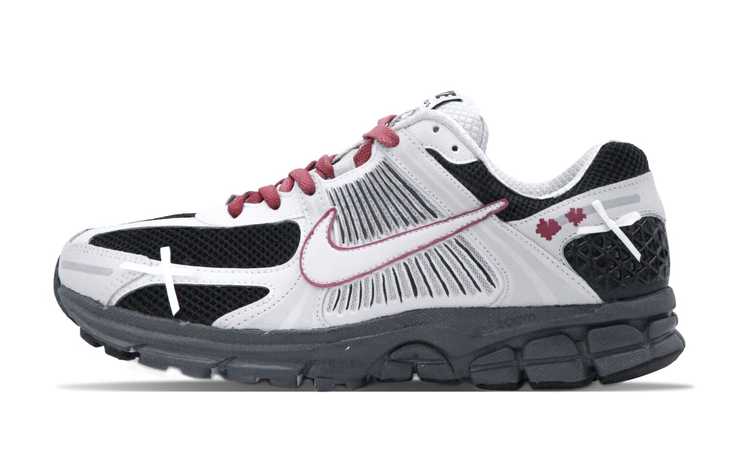 

Кроссовки Air Zoom Vomero 5 унисекс с низким верхом черного/белого цвета Nike