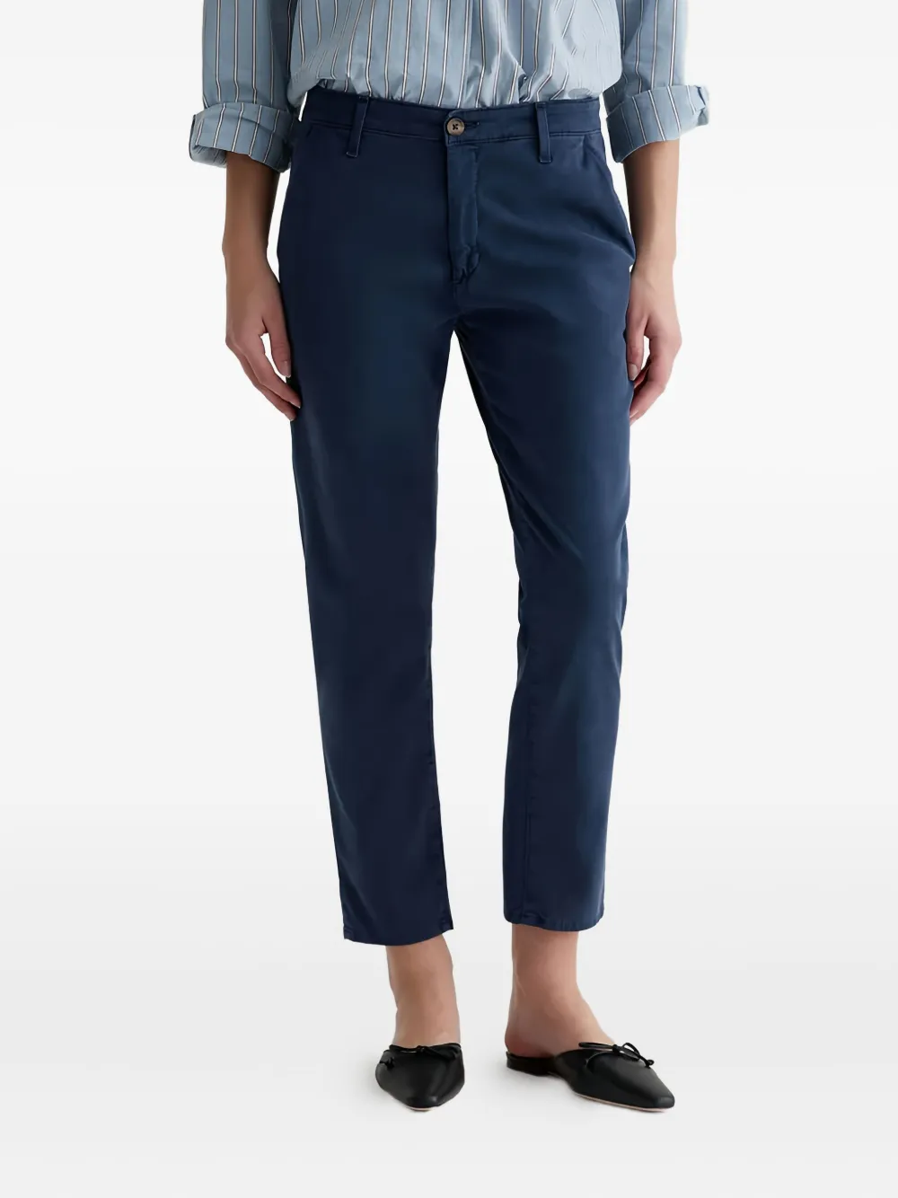 

Брюки прямого кроя AG Jeans, синий