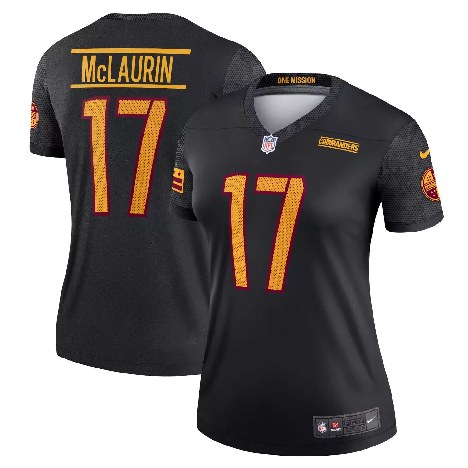 

Женская футболка Nike Terry McLaurin Black Washington Commanders Alternate Legend Nike