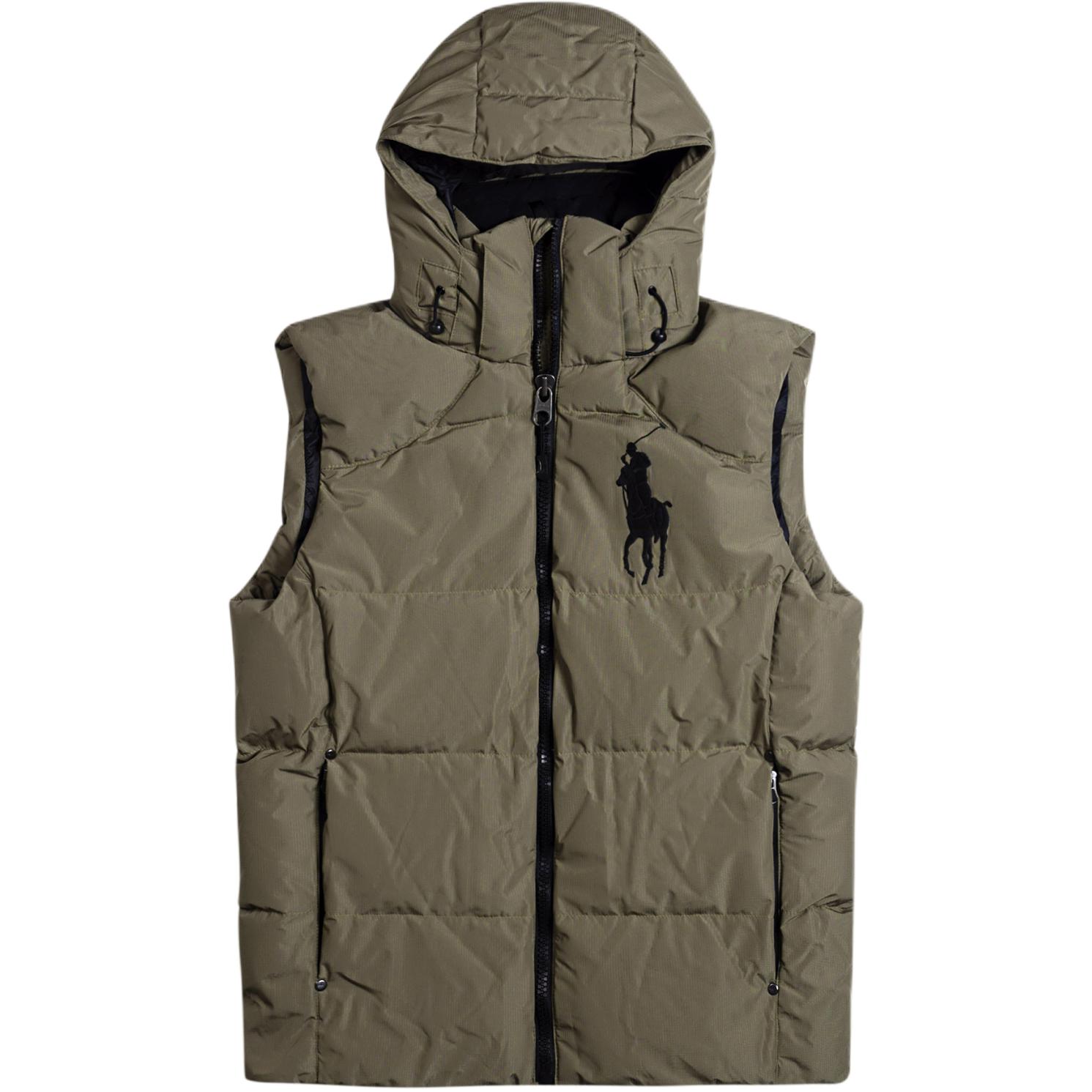 

Пуховая жилетка для мужчин Polo Ralph Lauren, темный хаки