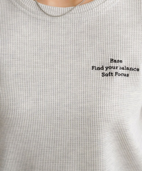 

Футболка с вышитой вафельной отделкой NOAHL