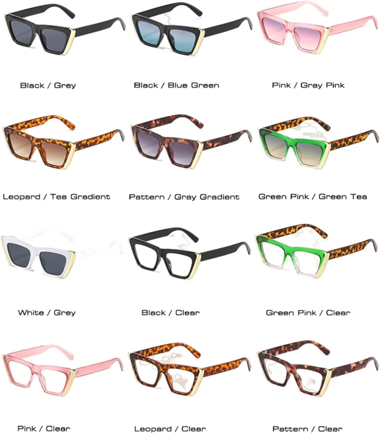 

Модные солнцезащитные очки для женщин, градиентные солнцезащитные очки UV400, ретро-очки для мужчин, контрастные солнцезащитные очки TOIPASTN, Black Blue Green