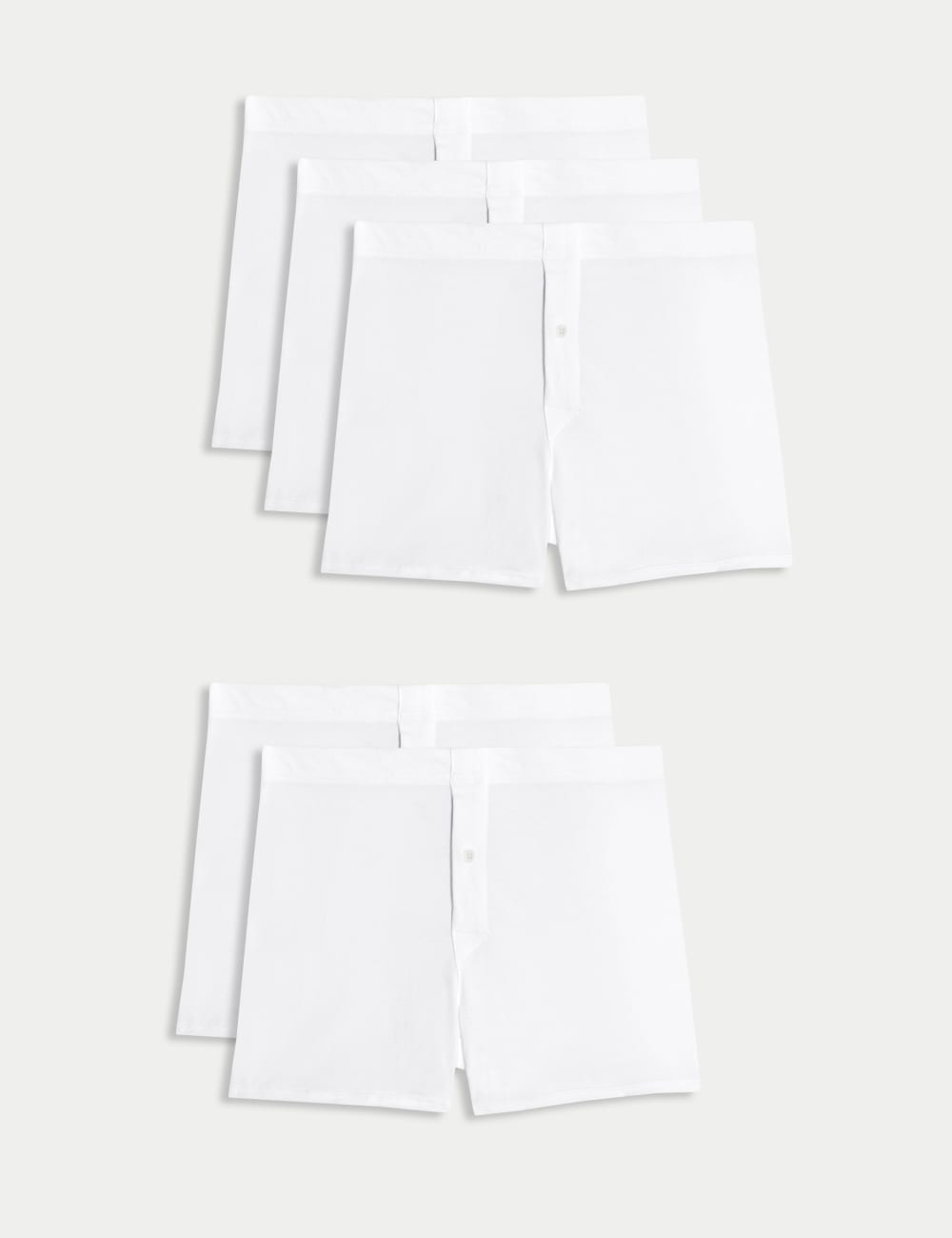 

5 упаковок хлопковых трусов Essential Marks & Spencer, белый